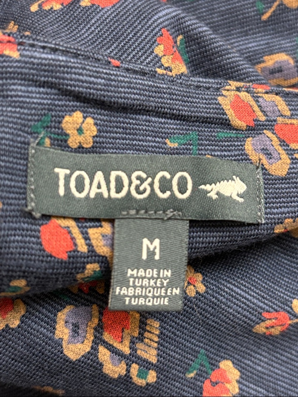 Toad & Co Rosalinda Dress in True Navy Floral Medium - Picture 14 of 15